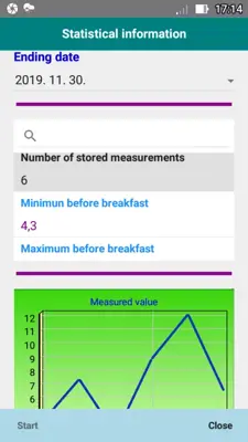 Blood Glucose Tracker android App screenshot 1